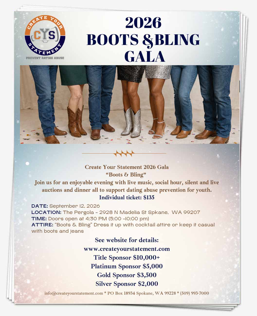 2026 event flyers for sponsors